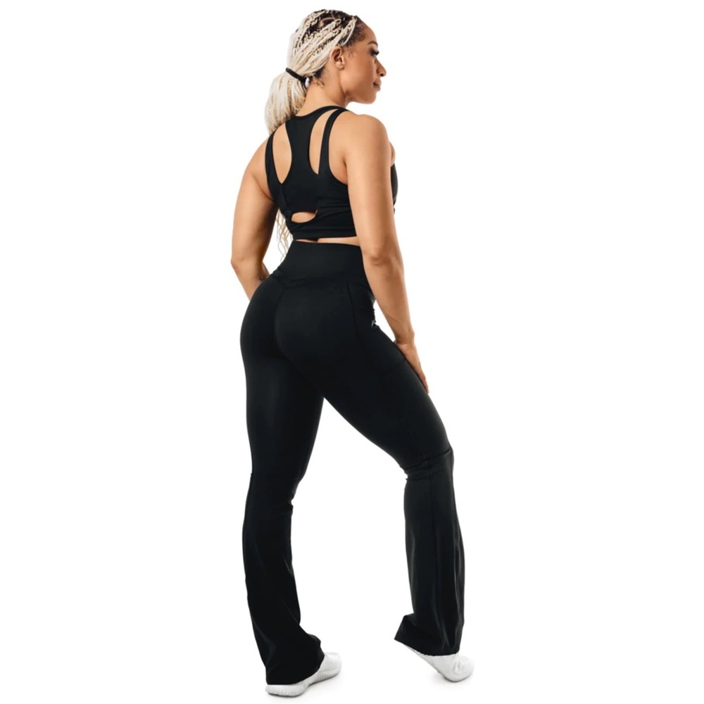 Paradigm Flared Leggings - High Rise Flared Bottom Pant - 1st Phorm